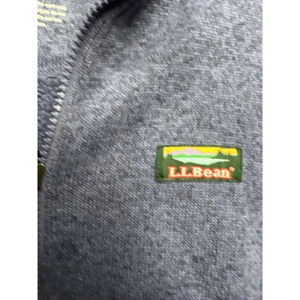 L.L.Bean Fleece Knit Stand Collar Long Sleeve Full Zip Sweater/Jacket Sz Small - Picture 3 of 7